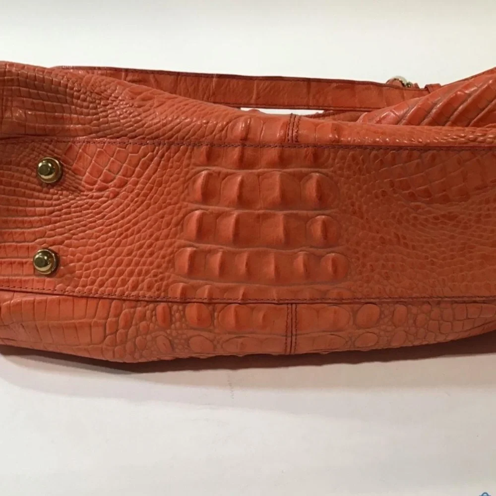 Women’s Brahmin Melbourne Satchel Orange Bag